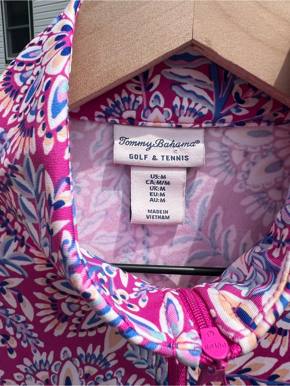 Tommy Bahama Golf Tennis Floral Full Zip Jacket Women’s M Pink UPF - Picture 3 of 6